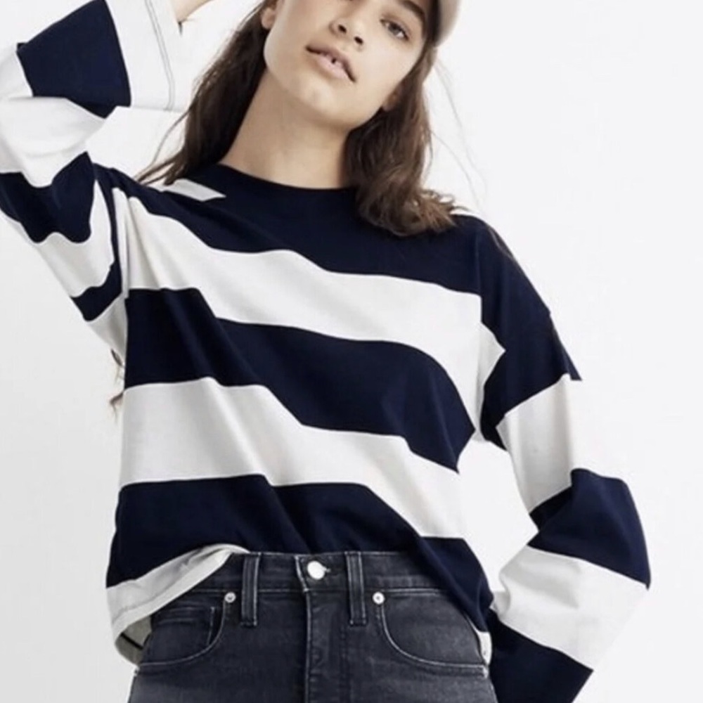 Madewell • striped balloon sleeve top